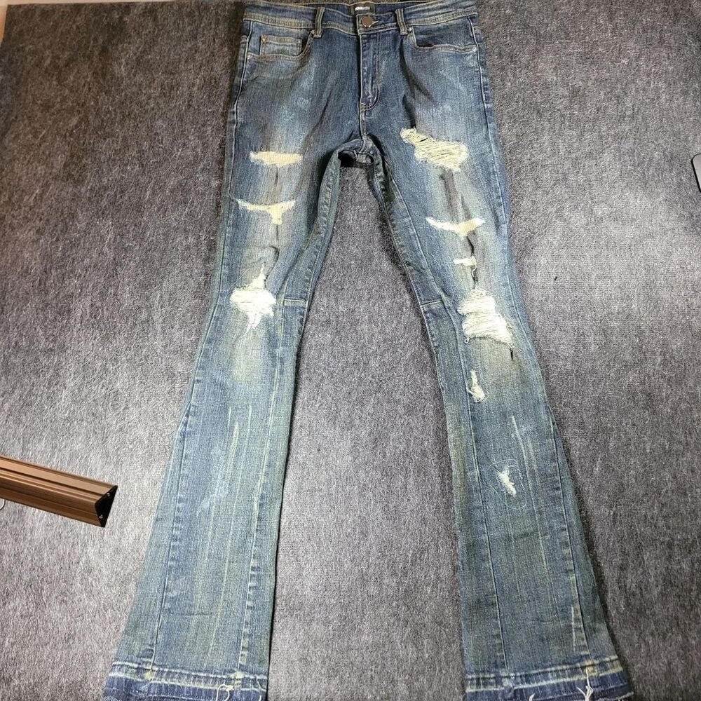 Fashion-nova Men's Blue and Navy Jeans